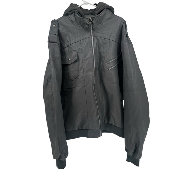 Hoodrich Other - Hood Crew Mens Collection Jacket 3XL Gray Hooded